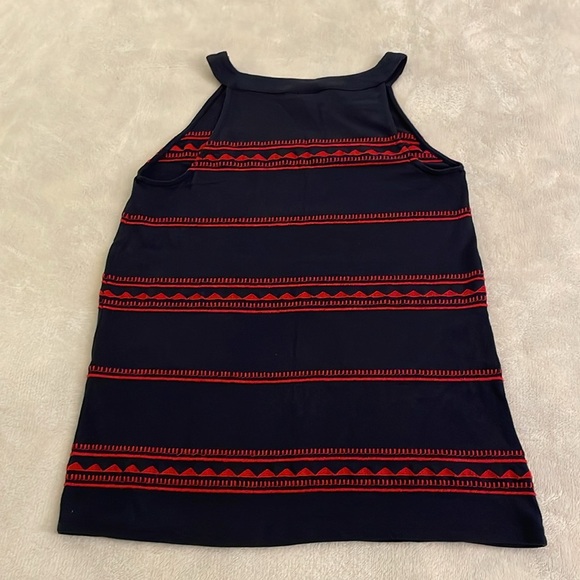 3 for $25! J. Jill Navy blue High Neck Sleeveless Top, size XS‎ - Picture 5 of 5